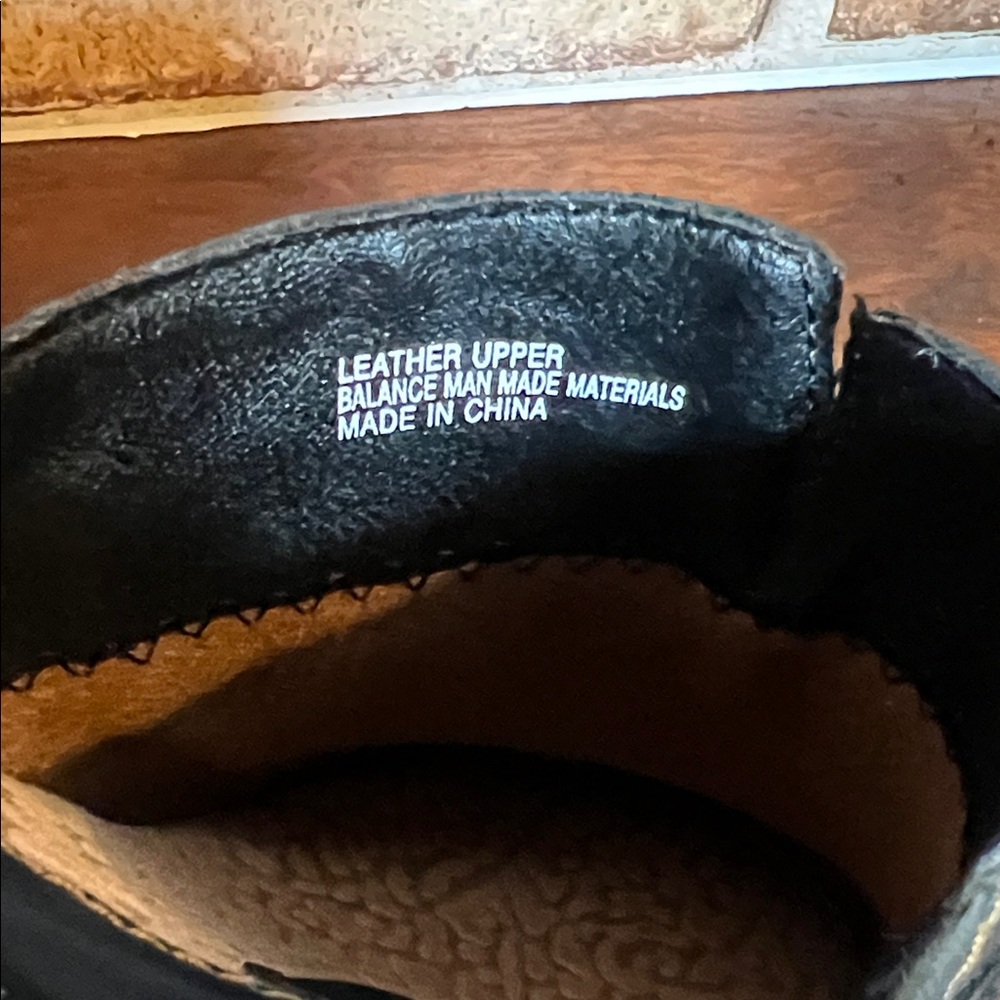 b.ø.c. Elsbury Tassel Leather Mules Black Women’s Size 7 Comfort Heel Chunky - Picture 7 of 12